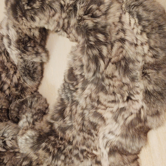 Saks Fifth Avenue Natural Chinchilla Infinity Scarf - Picture 6 of 10